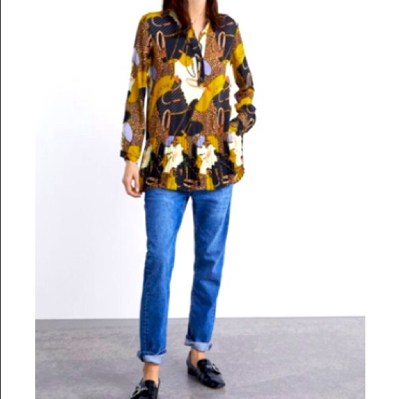 ZARA WIDE TOP / BLOUSE / TUNIC SIZE S - Picture 4 of 4